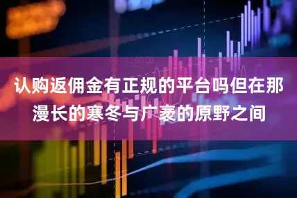 认购返佣金有正规的平台吗但在那漫长的寒冬与广袤的原野之间