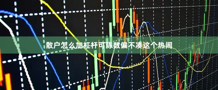 散户怎么加杠杆可陈数偏不凑这个热闹
