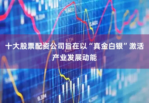 十大股票配资公司旨在以“真金白银”激活产业发展动能