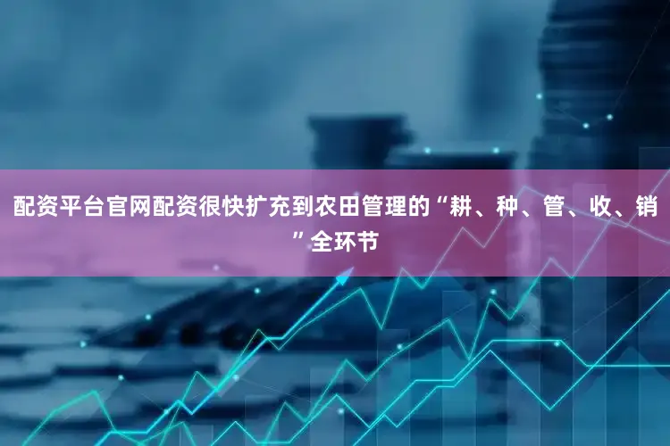 配资平台官网配资很快扩充到农田管理的“耕、种、管、收、销”全环节